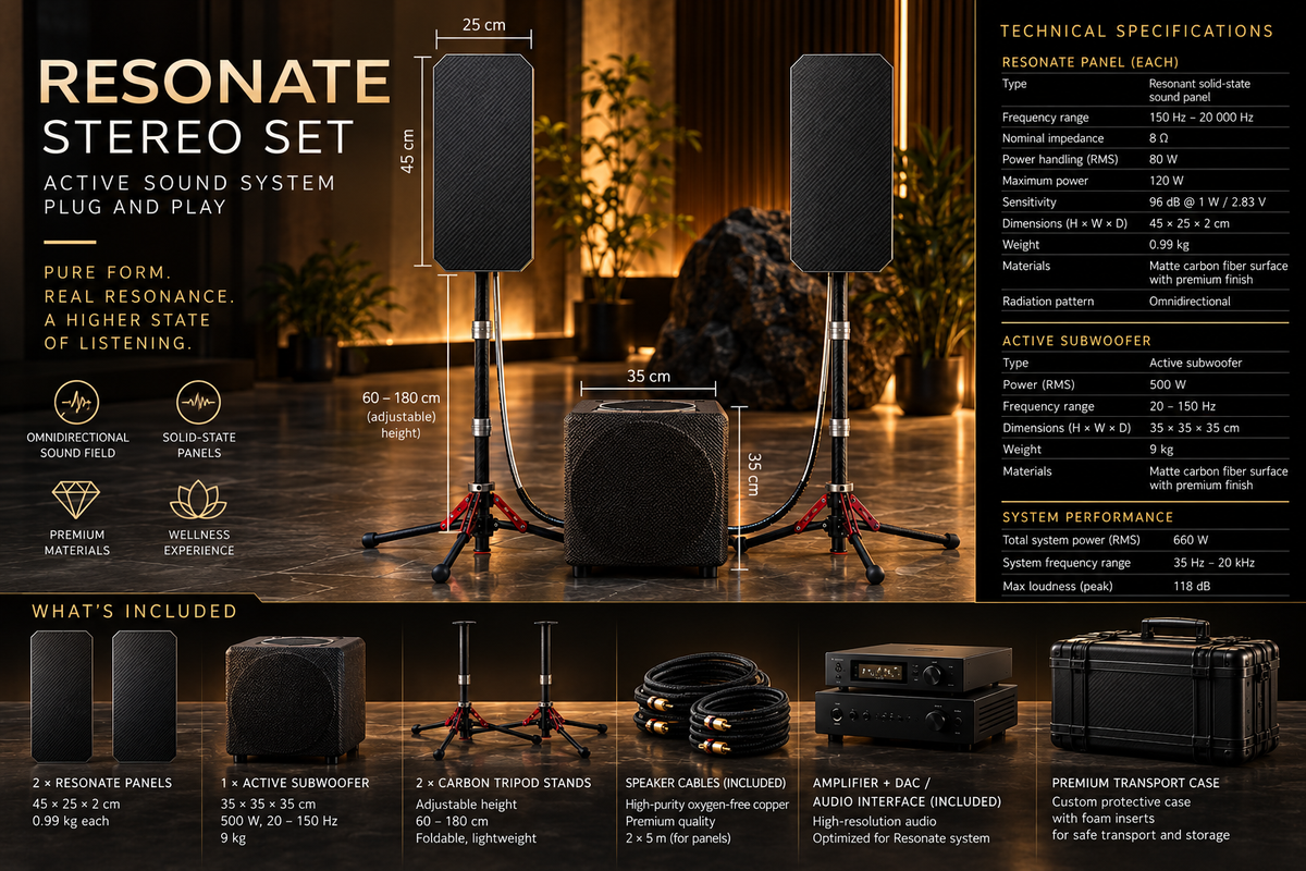 Fractalis Stereo System, 1 Subwoofer